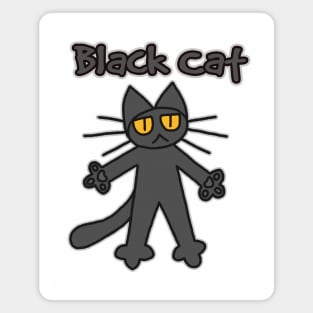 Black Cat Magnet